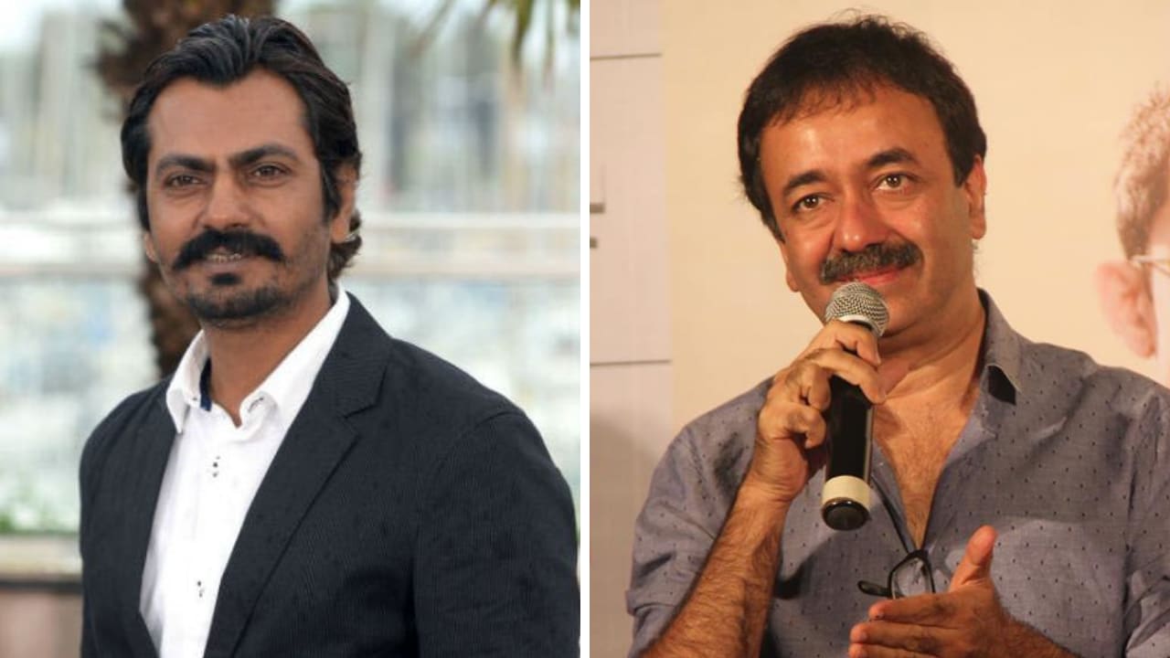 Nawazuddin Siddiqui (left), Rajkumjar Hirani. Images from Facebook